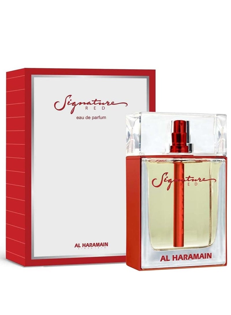 Al Haramain Signature Red Eau de Parfum 100ml | Long-Lasting Unisex Chypre Floral Fragrance Spray - Image 1